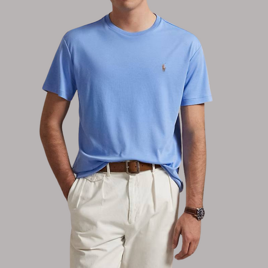 T-shirt BabyBlue Oxford logo - RL