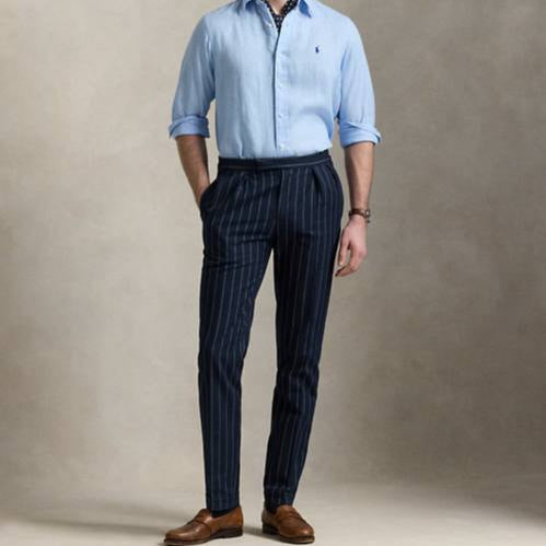 Blue Linen Shirt - Ralph Lauren