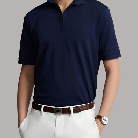 Polo Quarter Zip Navy - RL