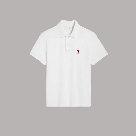 Polo Shirt White - AMI Paris
