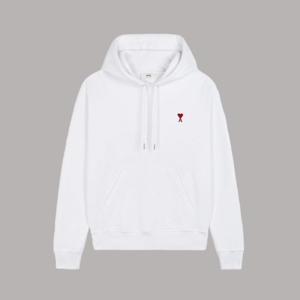 Cotton Hoodie White - AMI
