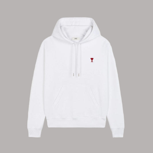 Cotton Hoodie White - AMI