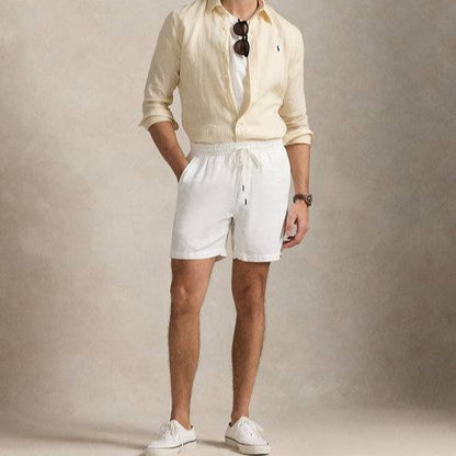 Linen Shirt Beige - Ralph Lauren