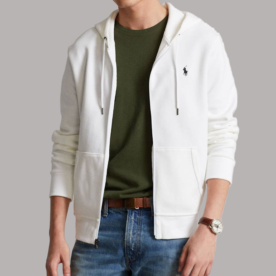 Full-Zip Hoodie White