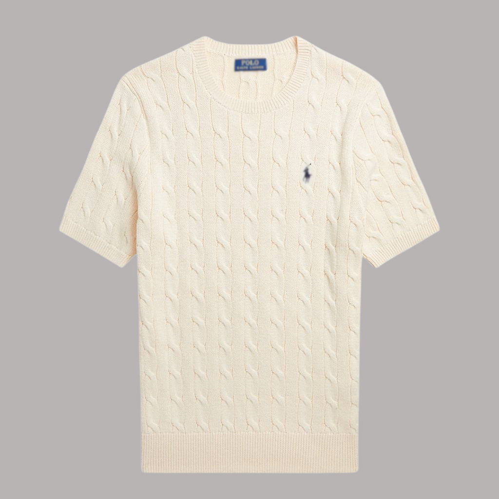Knit T-Shirt White RL - BIG SIZE