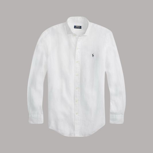 Linen Shirt White - Ralph Lauren
