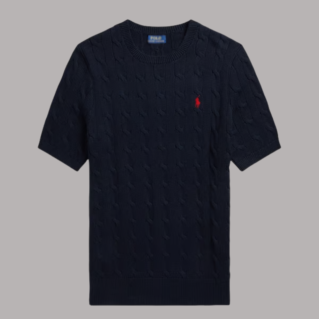 Knit T-Shirt Navy RL - BIG SIZE