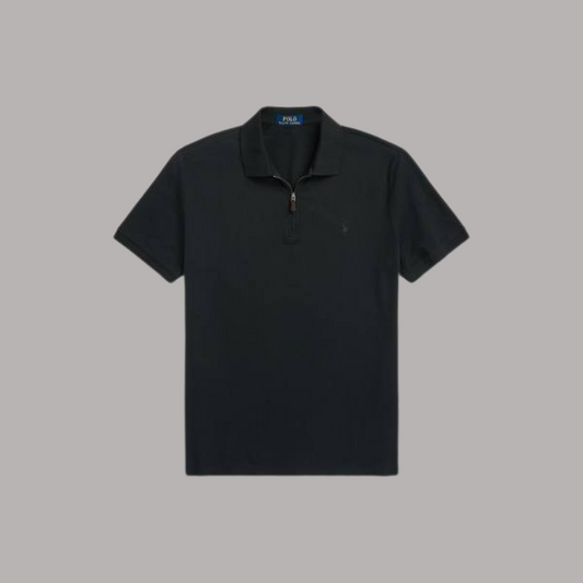Polo Quarter Zip Black - RL