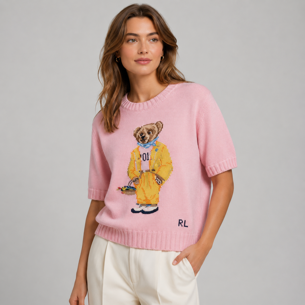Crewneck Knit Bear Women’s - RŁ Summer