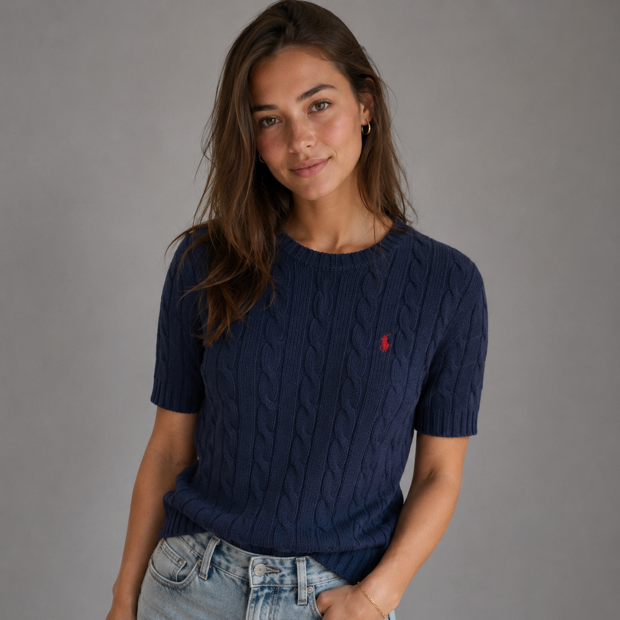 The Cableknit T-shirt for Her - Summer Fit