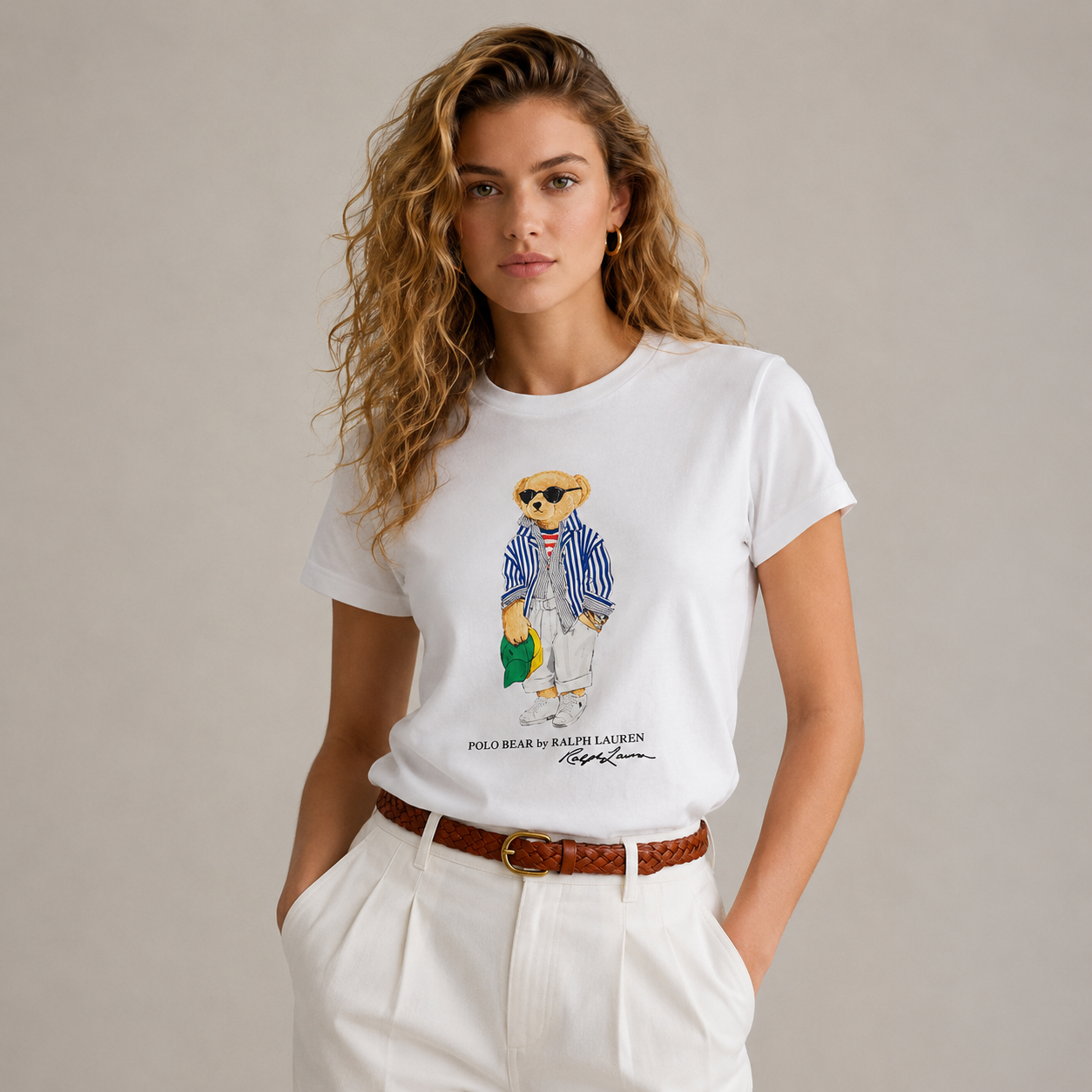 Teddy Bear Model T-shirt -RL