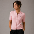 Button Cardigan Women Polo - RŁ