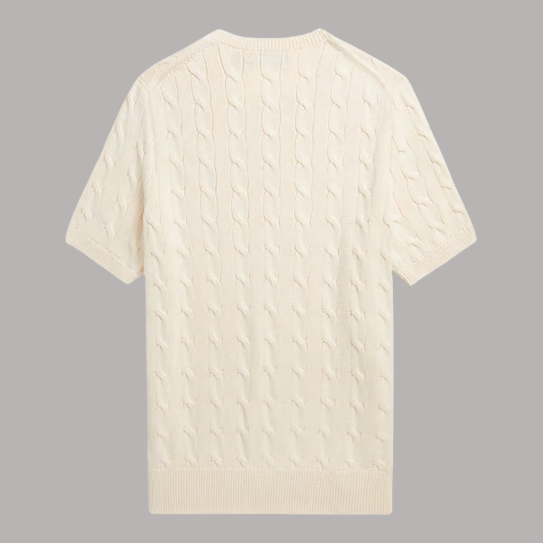 Knit T-Shirt White RL - BIG SIZE