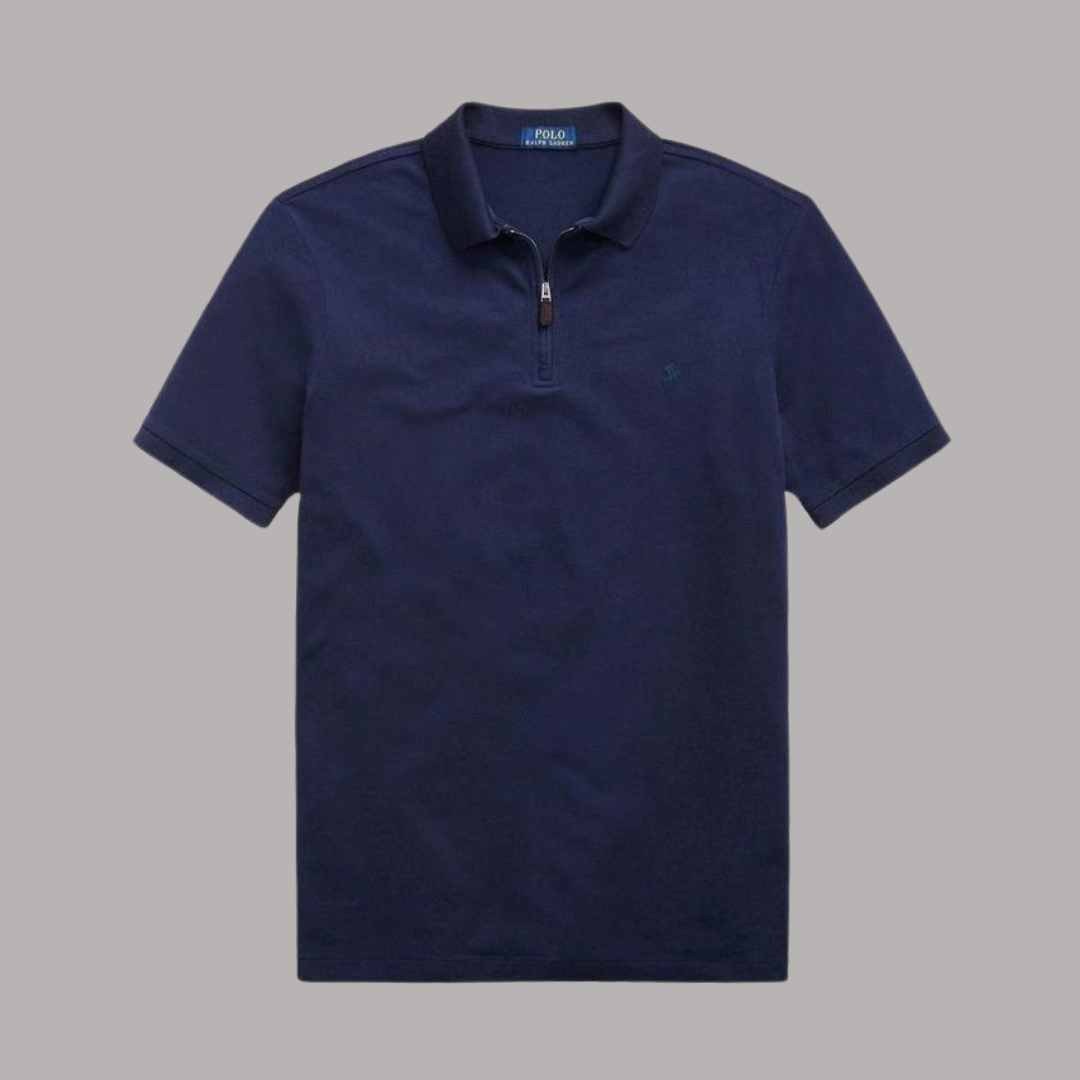 Polo Quarter Zip Navy - RL