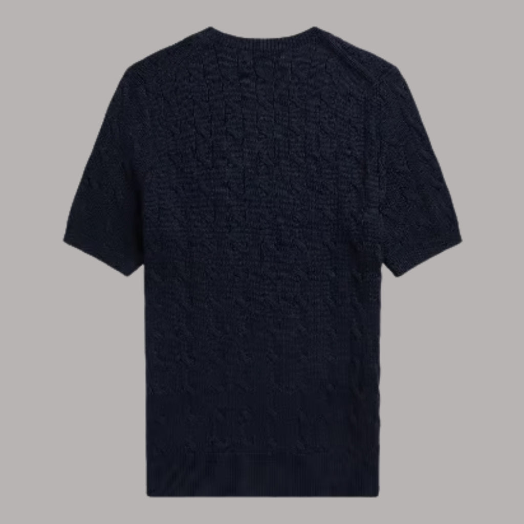 Knit T-Shirt Navy RL - BIG SIZE