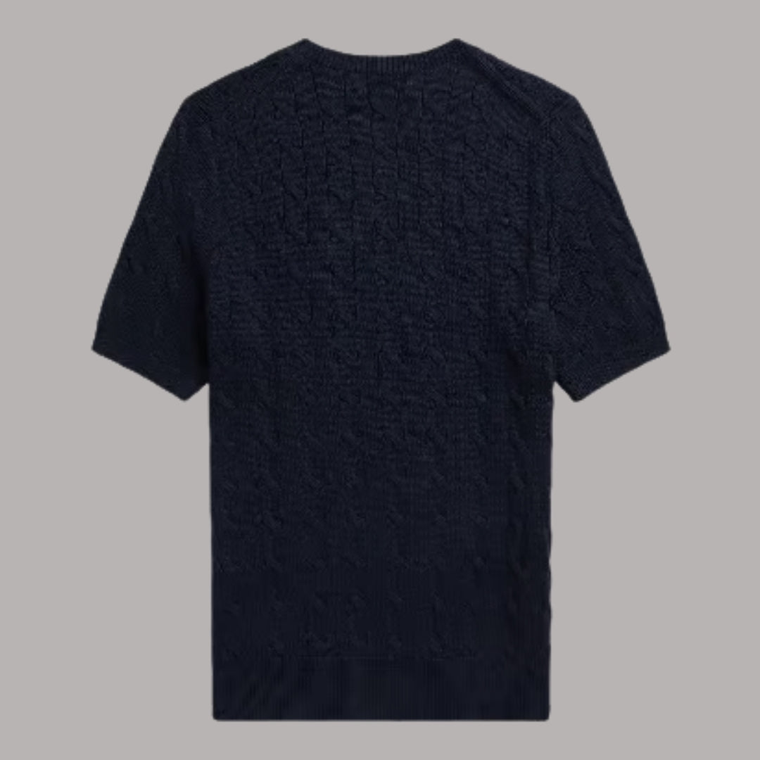 Knit T-Shirt Navy RL - BIG SIZE