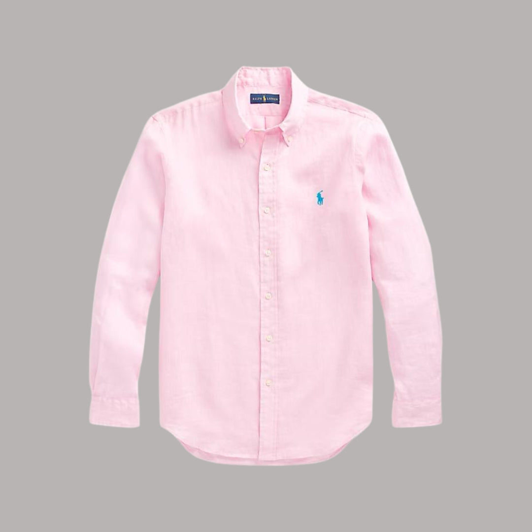 Pink Linen Shirt - Ralph Lauren