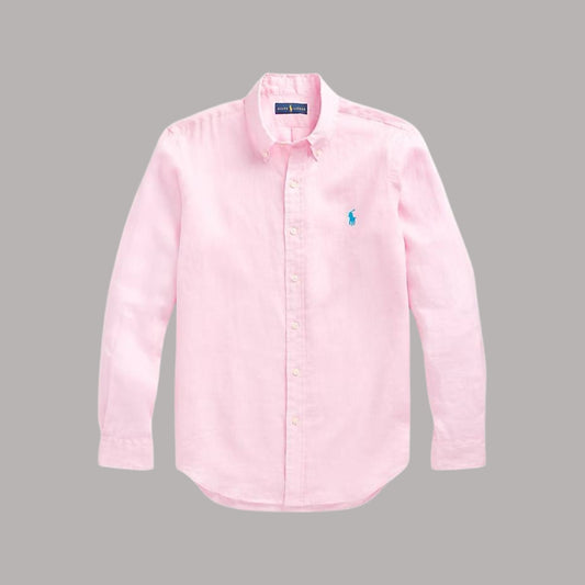 Pink Linen Shirt - Ralph Lauren