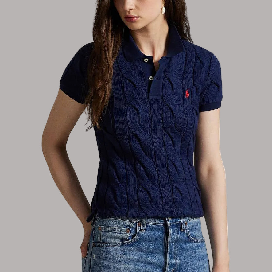 Cardigan Button Poloshirt Women - RL