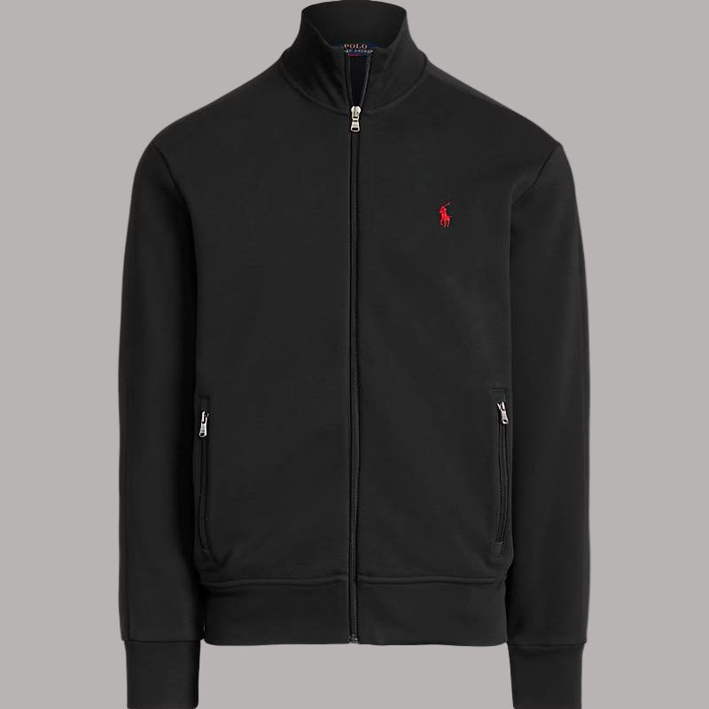 Double-knit Mesh Track Jacket Black