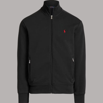 Double-knit Mesh Track Jacket Black