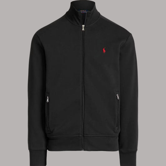 Double-knit Mesh Track Jacket Black