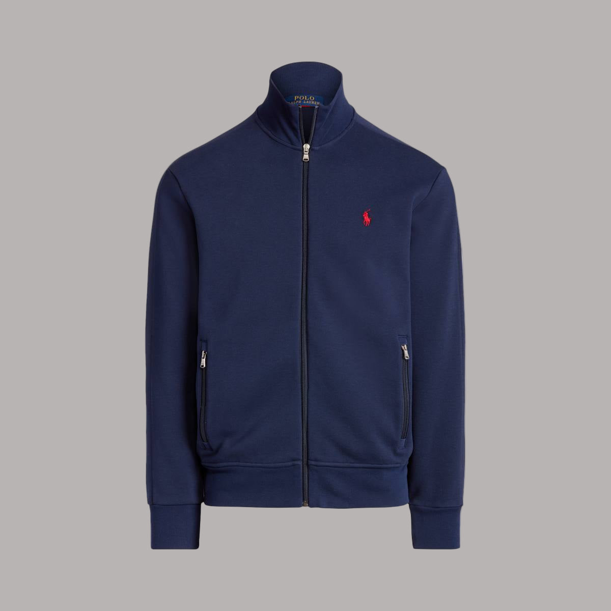 Double-knit Mesh Track Jacket Navy