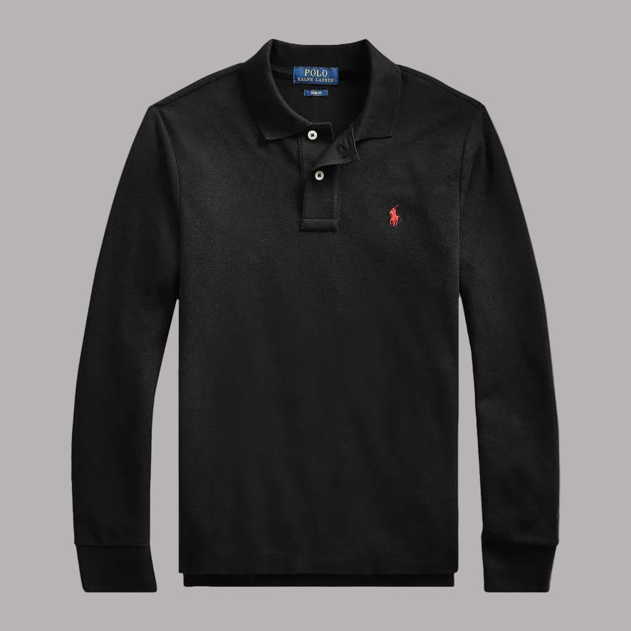 Cotton Polo long sleeve - RŁ