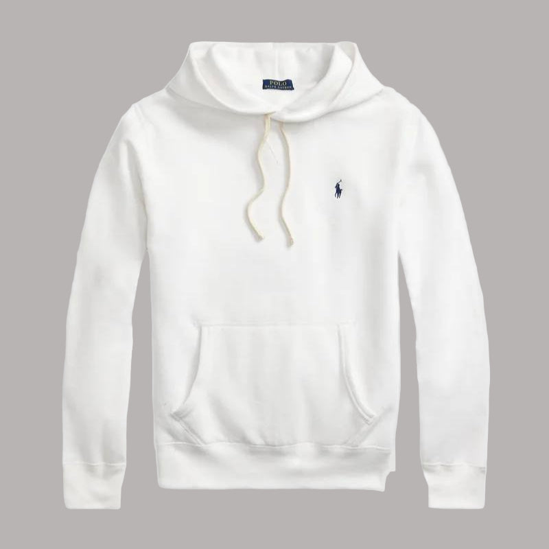 White Cotton Hoodie