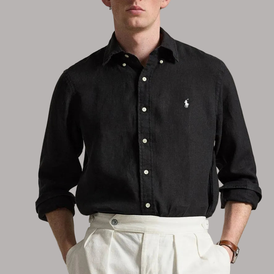 Custom Fit Linen Shirt - RŁ