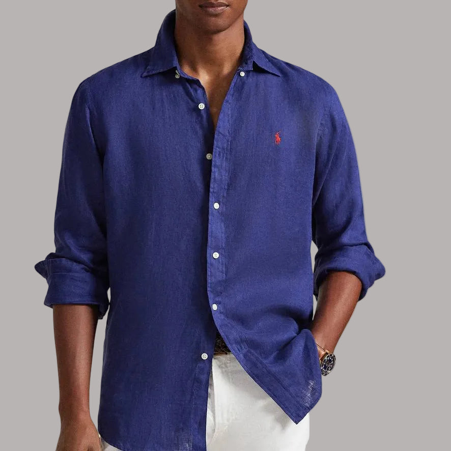 Custom Fit Linen Shirt - RŁ