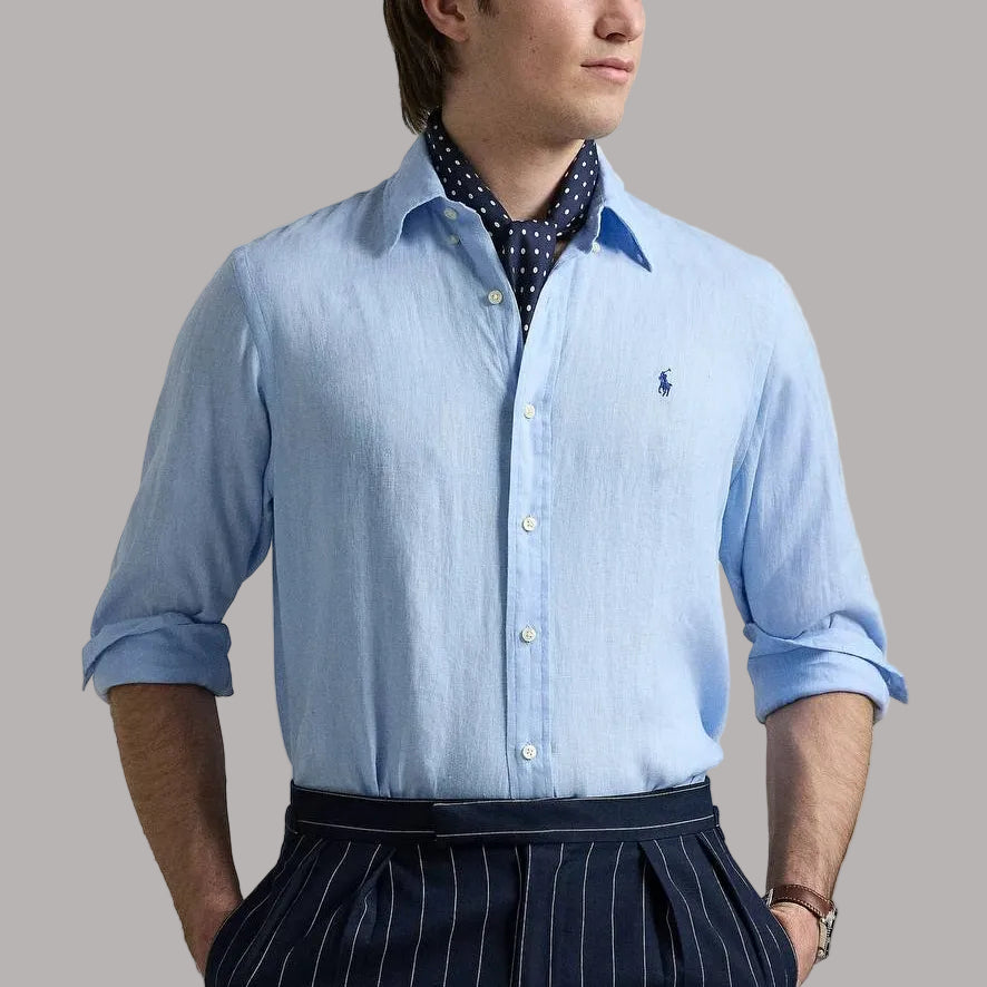 Custom Fit Linen Shirt - RŁ