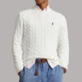 Cable Knit Sweater White - Limited Quantity