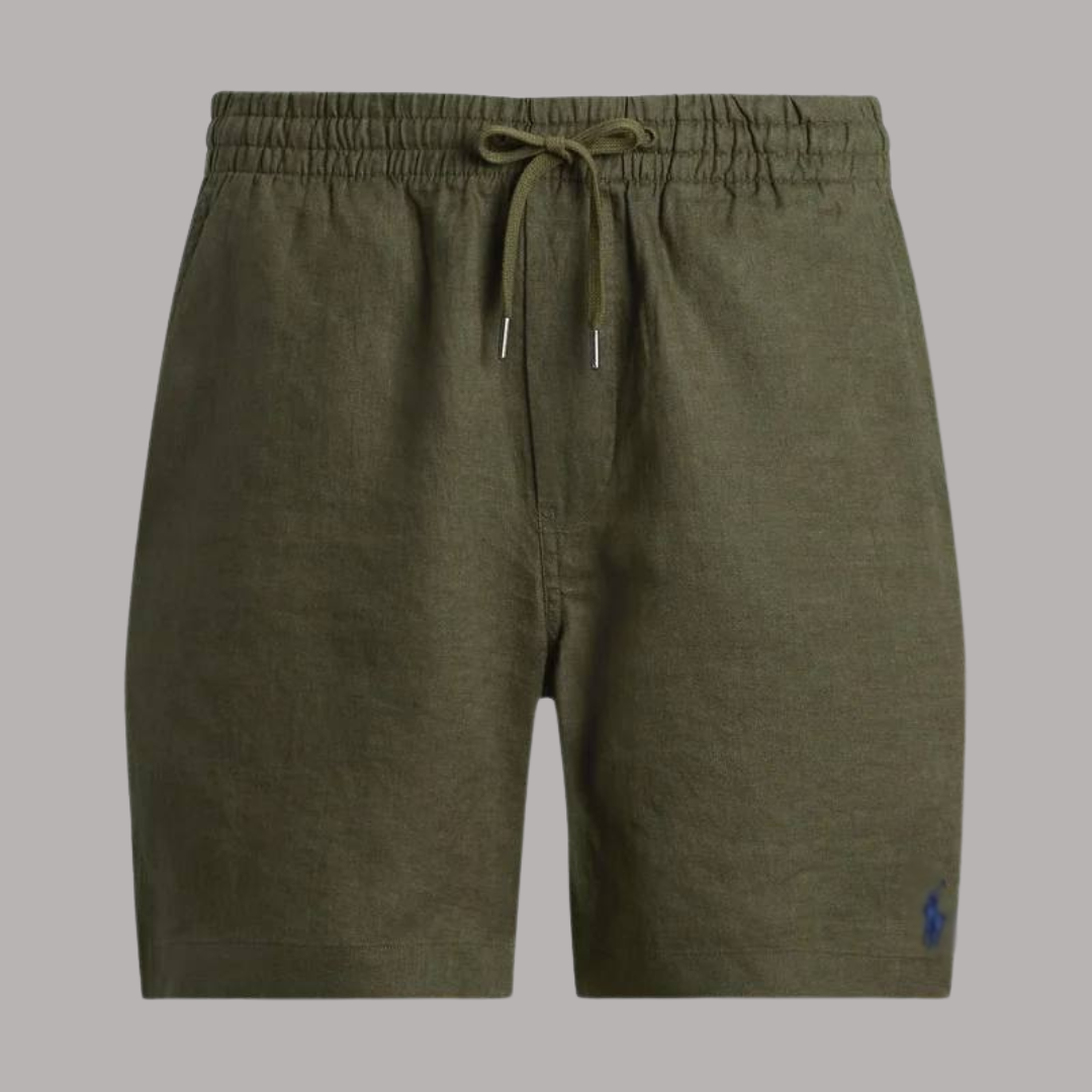 Olive Linen Short - RŁ